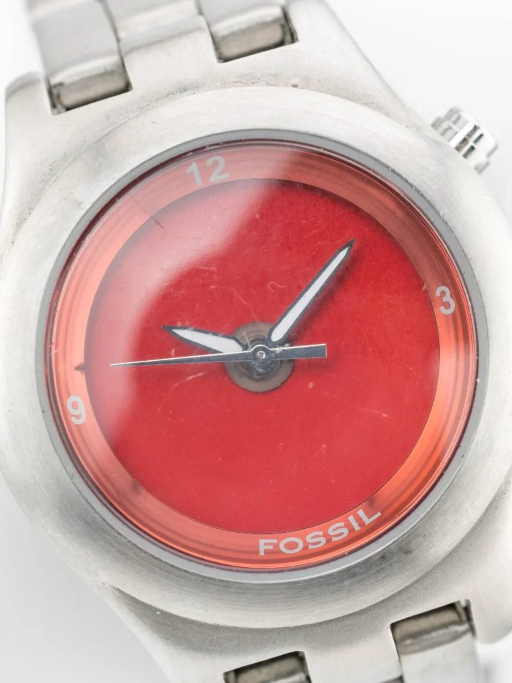 Fossil Kaleido LI2293 Red Color Change Quartz Analog Men's Watch New Battery